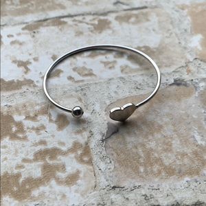 corbelletta Italian cuff bracelet. Silver